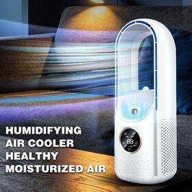 Six Speed Silent Purifying Humidifying Wide Angle Professional Bladeless Desktop Fans
