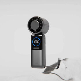 High Capacity Power Bank Five Wind Speed Foldable Multifunctional Handheld Fans