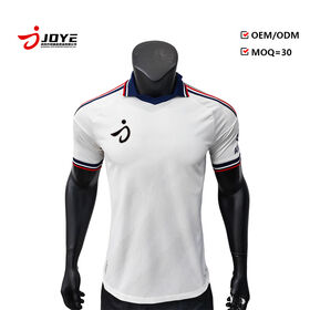 Custom Lightweight Retro Soccer Jersey Breathable Polyester Soccer Wear