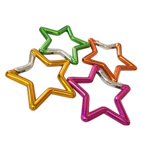 Custom Five-Pointed Star Aluminum Mini Carabiner