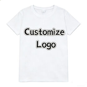 Custom Logo Loose Fit Breathable Cotton Unisex Round Neck Tees