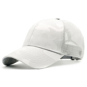 Adult Camo Mesh Cap Polyester Blend High Quality Printed Sport Street Style Snapback Adjustable
