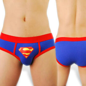 Cotton Men's Briefs with Double-layer Crotch