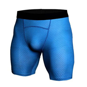 Custom Men Fitness Shorts Elastic Waist Compression Slim Short Pants Sports Trousers Gym Tights
