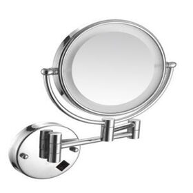 Illuminated Bathroom Vanity Mirror with Adjustable LED Lighting