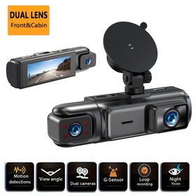 Dual Channel Full HD Dash Camera with Front and Cabin lens, OEM Car DVR with G-sensor, Parking Monitor, Night Vision, WiFi support