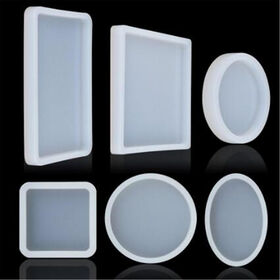 Custom Design Resin Molds Square Round Silicone Resin Jewelry Casting Molds Coaster Molds