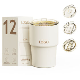 12oz 304 Stainless Steel Car Cup - Foldable Home Coffee Cup & Insulated Travel Tumbler