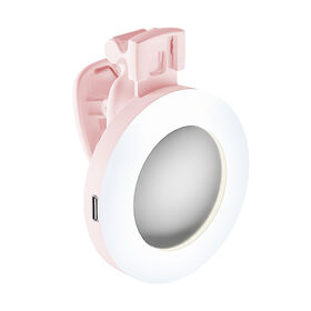 Portable Mini USB Fill Light, Rechargeable LED Clip Light for Phone & Pad
