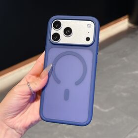 New Two-Tone Matte Soft Touch Magnetic Phone Case Large Independent Camera Window Built-in MagSafe Ring Shockproof Protective C...