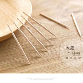 60mm Premium Wooden Toothpicks for Food Presentation