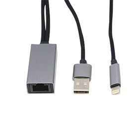 Cable supplies for iPhone, 8-pin Lightning to RJ45 LAN Adapter 100M cable for iPhone