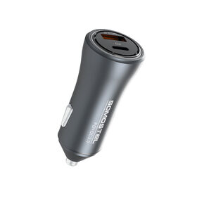 Wholesale Somostel A57 2 Port Car Charger PD 30W QC3.0 48W Aluminum Alloy with LED Halo for mobile phone