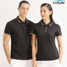 Men's short-sleeved polo shirts Sand color t shirt polo collar t shirt casual polo shirt