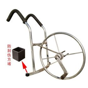 Hand crank water hose reel for easy storage