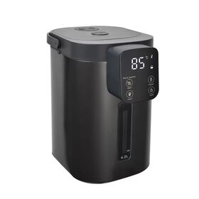 New Launch Hot Water Urn Pot Insulation Big Led Screen Tabletop Stainless Steel Metal 5l air Thermopots Electric Water Boiler