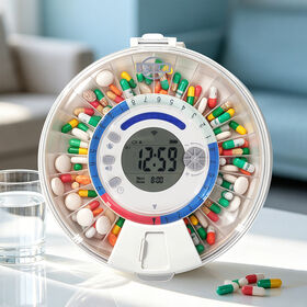 PD15 Automatic Bluetooth 28 slots Smart Pill Dispenser Pill Box with Timing Dosing for Elder Medicine Management