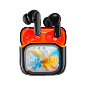 Hot Sale LCD Colorful Panel ANC Noise Cancelling Tws Earphones Headphones Real Time Language Translator Earphones