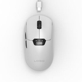 PAW3395 Optical Gaming Mouse Tri Mode 26000 DPI HUROCCAT Certified for Esports Wired Portable Illuminated with OLED Display