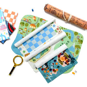 Custom Washable Microfiber Fabric Map Double Sided Promotional Tourist Mat