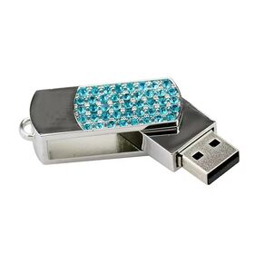 64GB 128GB USB Flash Drive with Fashion Cute Pink Crystal Diamond 4GB 8GB 16GB 32GB Swivel Necklace Memory Stick 2.0 3.0 U Disk
