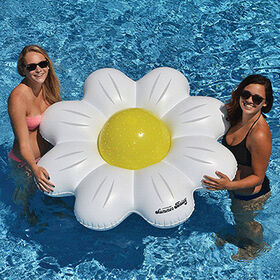 Daisy Flower Pool Float Ring and Ball Combo Set for Summer Fun