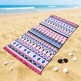 100%Cotton Summer Luxury Personalized Terry Thick Heavyweight Absorbent OEM Beach Towels