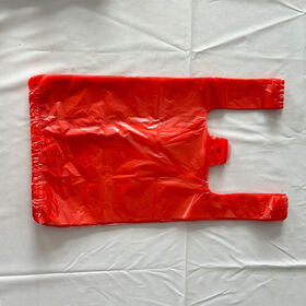 Custom Die-Cut T-Shirt Bags | Recyclable HDPE/LDPE/PLA Supermarket & Retail Carry Bags with Hook Handles