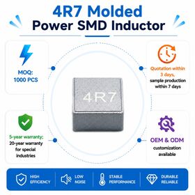 SMD Molding Power Inductor 4R7 4.7uH High Current Inductor Shielded Surface Mount Choke Coil for DC-DC Converter Power Supply