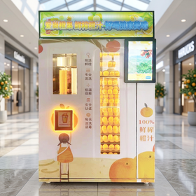 Commercial 24 7 Self Service Fresh Juice Vending Machine Touch Screen CE Certified For Mall Station Airport Use