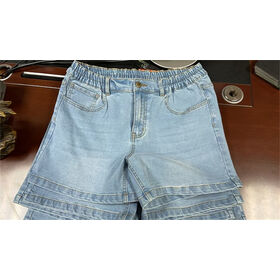 Straight Leg Denim Shorts Comfortable Daily Wear