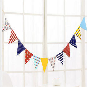 Plastic Triangular Flags for Decorative Display