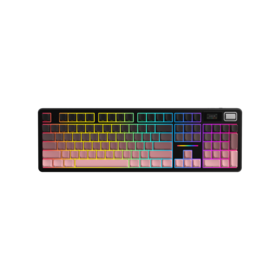 ODM 26-Key Rollover Full Size Layout Macaron Color Wireless Keyboard with 2.4GHZ BT RGB Membrane Gaming Keyboard factory wholesale