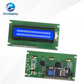 Manufacturer promotion JXD1602C-IIC STN Blue Negative 16X2 Russian Character dot matrix lcd display Industrial LCM module