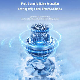Goods Portable Turbo Fan with Flashlight, 3000mAh Battery & LED Display Foldable Turbo Portable Fan gift