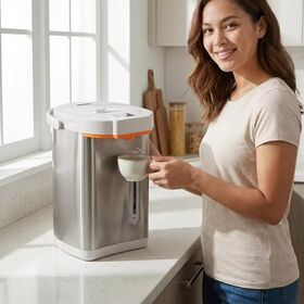 Longbank New 5L Electric Kettle Temperature Control Keep Warm Hot Water Boiler Food Grade Stainless Steel Electric Thermo Pot