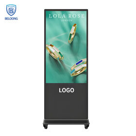 Free Stand Digital Signage and Display 32 43 55inch LCD Advertising Floor Standing for Retail Store Elevator Wayfinding