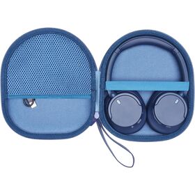 Hard Headphone Carrying Case, EVA Shockproof Over-Ear Headset Storage Bag, Slim Portable Travel Headphone Case
