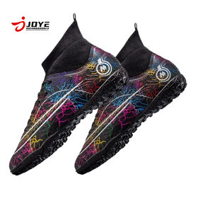 Production High-Top Football Shoes Synthetic Upper Mesh Lining Unisex Student Adult Spikes Indoor/Outdoor Sports Factory