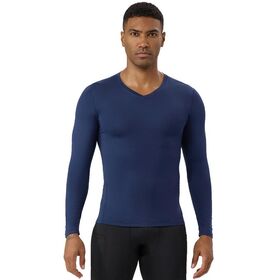 Men's V-neck Fitness Suit Long Sleeved Tight Fitting Shirt Quick Drying T-shirt High Elasticity Breathable Sports Base Top
