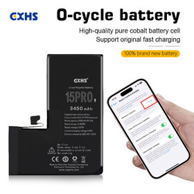 GXHS OEM Pure Cobalt cell Premium Aftermarket High Capacity for iPhone 15 Pro battery for Repair Wholesalers & Brands