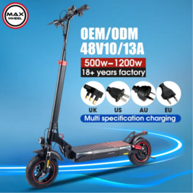 Maxwheel T4 High Quality OffRoad Electric Scooter 600W Motor Two Big Wheels EScooter With Alarm System Factory Wholesale