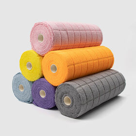 Microfiber cleaning towel roll checkers