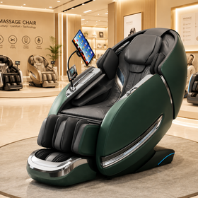 Healthcare Zero Gravity 4D Massagesessel Full Body Shiatsu Kneten PU Leder Airbag Luxus Liege Sofa Massage Heizung