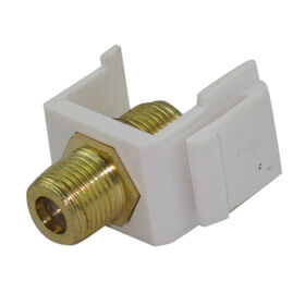 F Keystone Jack,gold or nickel-plated