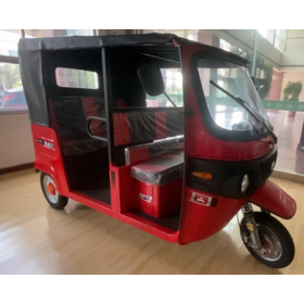 YBQ: Factory Price OEM Enclosed Red Electric Passenger Tuk Tuk for Urban Taxi Commuting