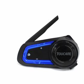 TOUCARE V10 Bluetooth Intercom Headset, 8-Rider Group Communication, Up to 1200M, Bluetooth 5.3 Noise Cancellation, IP67 Rated