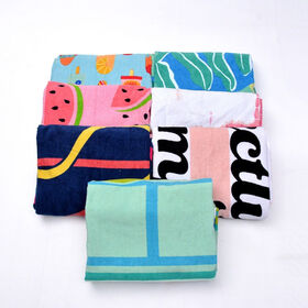 High Quality Cotton Eco-Friendly Tropical Quick Dry Lightweight Beach Towels Custom Made Hot Selling New Design