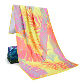 Microfiber Beach Towel Custom Sand Free Custom Printed Beach Towel