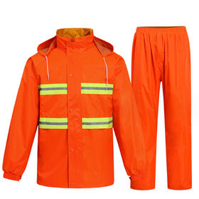 Traffic Duty Reflective Patrol Raincoat